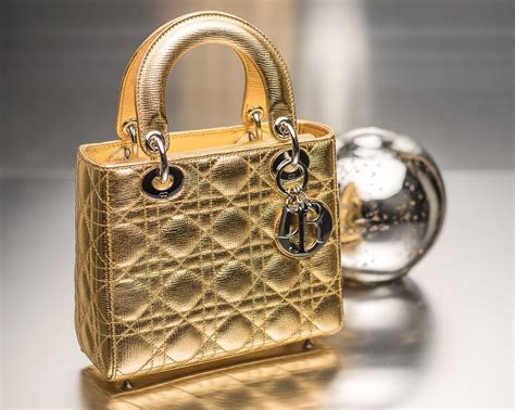 gold dior bag|christian Dior lady handbag price.